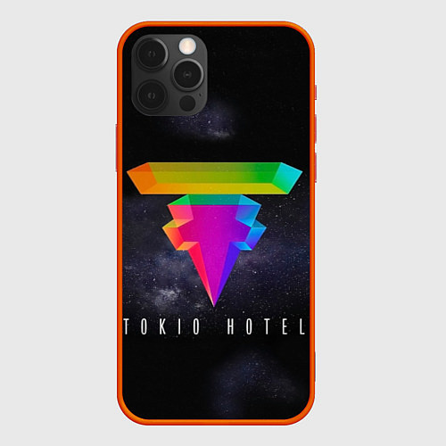 Чехол iPhone 12 Pro Tokio Hotel: New Symbol / 3D-Красный – фото 1