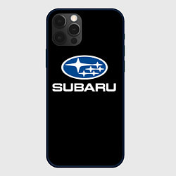 Чехол iPhone 12 Pro Subaru - emblem