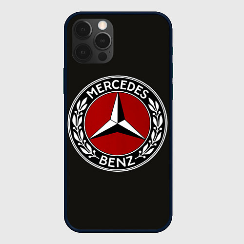 Чехол iPhone 12 Pro Mercedes-Benz / 3D-Черный – фото 1