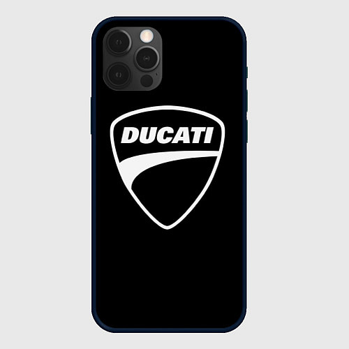 Чехол iPhone 12 Pro Ducati / 3D-Черный – фото 1