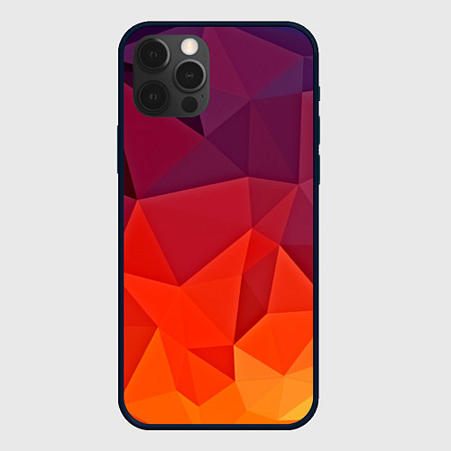 Чехол iPhone 12 Pro Geometric / 3D-Черный – фото 1