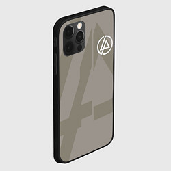 Чехол для iPhone 12 Pro Linkin Park: Grey style, цвет: 3D-черный — фото 2