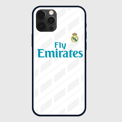 Чехол iPhone 12 Pro Real Madrid / 3D-Черный – фото 1