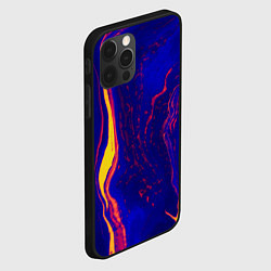 Чехол для iPhone 12 Pro Ультрафиолетовые разводы, цвет: 3D-черный — фото 2