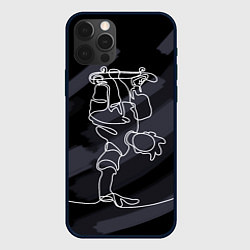 Чехол для iPhone 12 Pro Skateboarding - handstand, цвет: 3D-черный