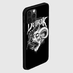 Чехол для iPhone 12 Pro Dethklok: Goat Skull, цвет: 3D-черный — фото 2