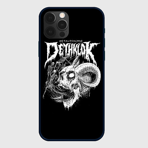 Чехол iPhone 12 Pro Dethklok: Goat Skull / 3D-Черный – фото 1