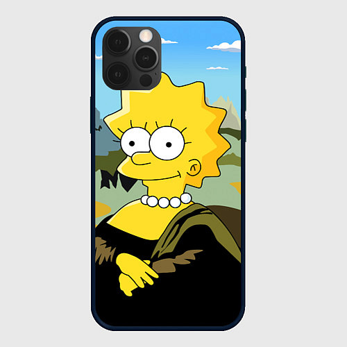 Чехол iPhone 12 Pro Mona Liza / 3D-Черный – фото 1