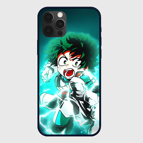 Чехол iPhone 12 Pro Моя геройская академия / 3D-Черный – фото 1