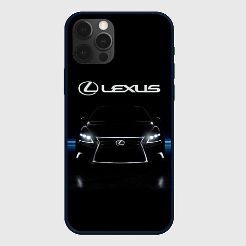 Чехол iPhone 12 Pro Lexus / 3D-Черный – фото 1