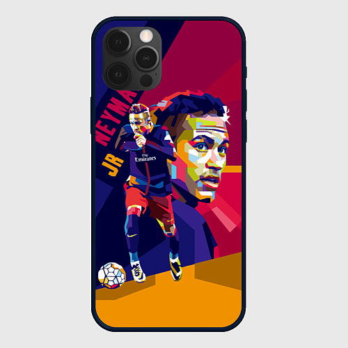 Чехол iPhone 12 Pro Jr. Neymar / 3D-Черный – фото 1