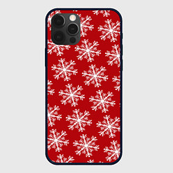 Чехол iPhone 12 Pro Новогодние Снежинки