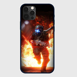 Чехол для iPhone 12 Pro Titanfall fighter runs, цвет: 3D-черный