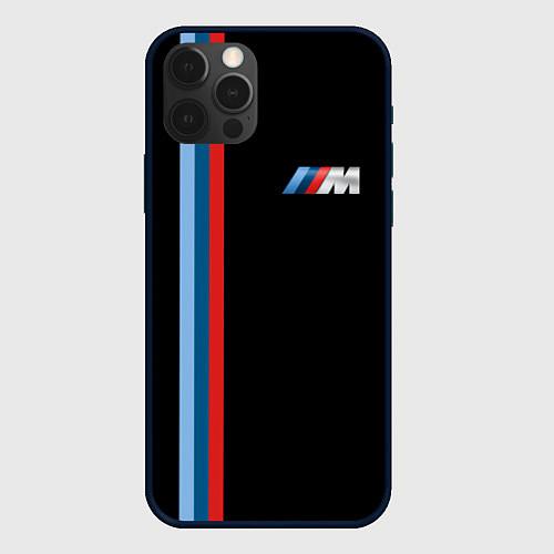 Чехол iPhone 12 Pro BMW BLACK COLLECTION БМВ / 3D-Черный – фото 1