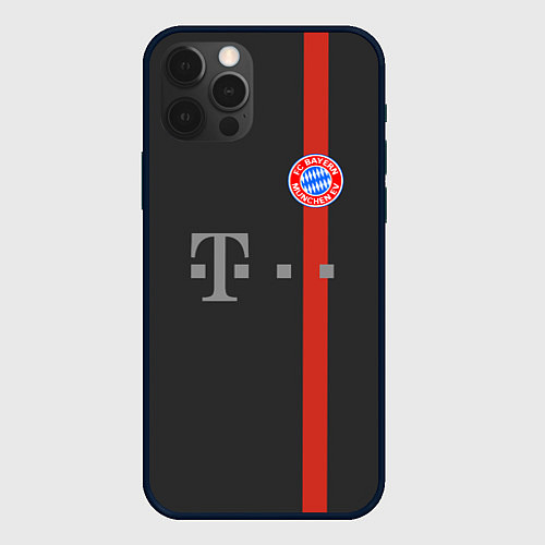 Чехол iPhone 12 Pro Bayern FC: Black 2018 / 3D-Черный – фото 1