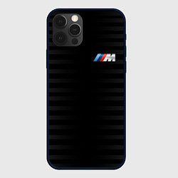 Чехол для iPhone 12 Pro BMW M BLACK & GREY, цвет: 3D-черный