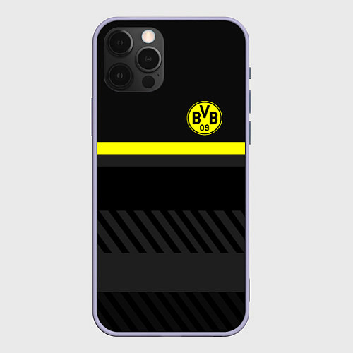 Чехол iPhone 12 Pro FC Borussia 2018 Original #3 / 3D-Светло-сиреневый – фото 1