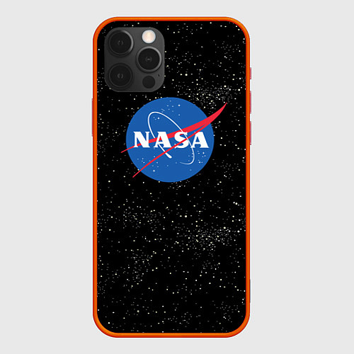 Чехол iPhone 12 Pro NASA: Endless Space / 3D-Красный – фото 1