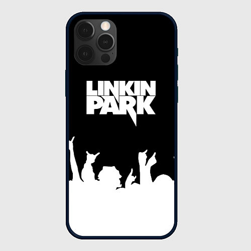 Чехол iPhone 12 Pro Linkin Park: Black Rock / 3D-Черный – фото 1