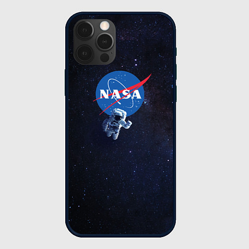 Чехол iPhone 12 Pro NASA: Hello World / 3D-Черный – фото 1