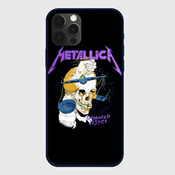 Чехол для iPhone 12 Pro Metallica - damaged justice, цвет: 3D-черный