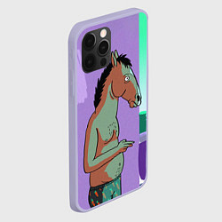 Чехол для iPhone 12 Pro BoJack, цвет: 3D-светло-сиреневый — фото 2