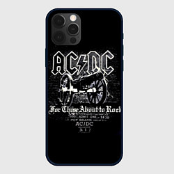 Чехол для iPhone 12 Pro AC DC - gun, цвет: 3D-черный