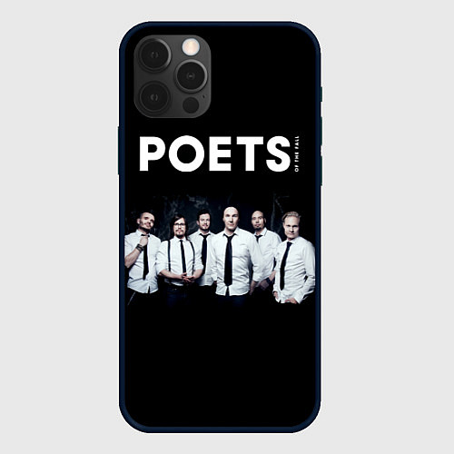 Чехол iPhone 12 Pro Poets of the Fall - poster / 3D-Черный – фото 1