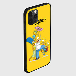 Чехол для iPhone 12 Pro Simpsons Family, цвет: 3D-черный — фото 2