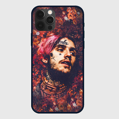 Чехол iPhone 12 Pro Lil Peep: Cry baby / 3D-Черный – фото 1