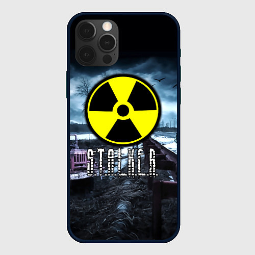 Чехол iPhone 12 Pro S.T.A.L.K.E.R: Radiation / 3D-Черный – фото 1