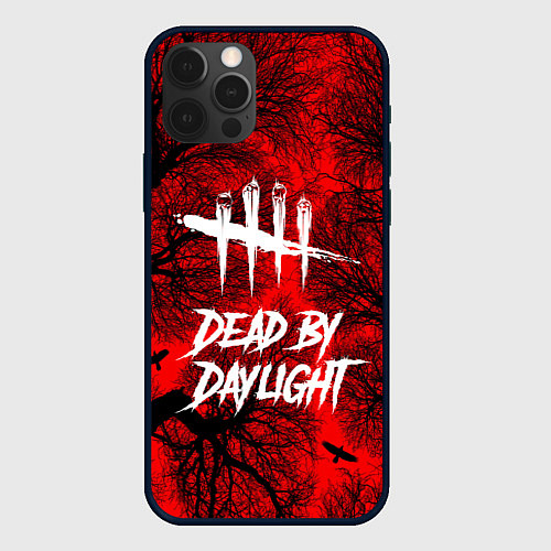 Чехол iPhone 12 Pro Dead by Daylight / 3D-Черный – фото 1