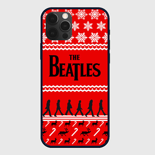 Чехол iPhone 12 Pro The Beatles: New Year / 3D-Черный – фото 1