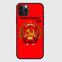 Чехол для iPhone 12 Pro Александр из СССР, цвет: 3D-черный