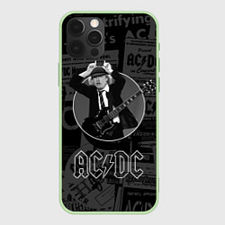 Чехол для iPhone 12 Pro AC/DC: Black Devil, цвет: 3D-салатовый