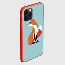 Чехол для iPhone 12 Pro Minimal Fox, цвет: 3D-красный — фото 2