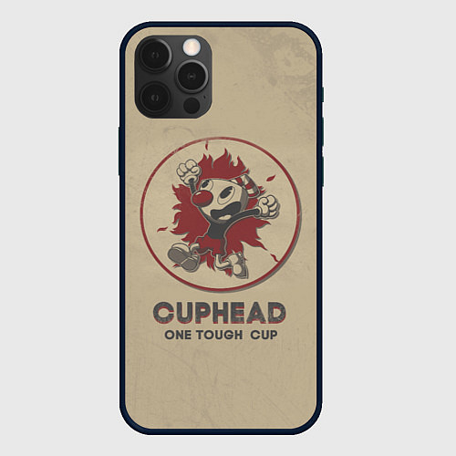 Чехол iPhone 12 Pro Cuphead: One Touch Cup / 3D-Черный – фото 1