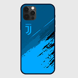 Чехол для iPhone 12 Pro FC Juventus: Blue Original, цвет: 3D-черный