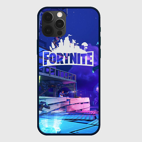 Чехол iPhone 12 Pro Fortnite Studio / 3D-Черный – фото 1