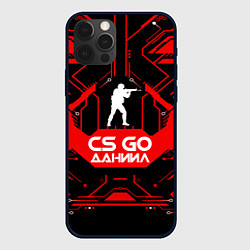 Чехол для iPhone 12 Pro CS:GO - Даниил, цвет: 3D-черный