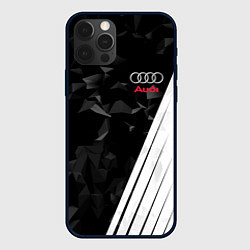 Чехол для iPhone 12 Pro Audi: Black Poly, цвет: 3D-черный