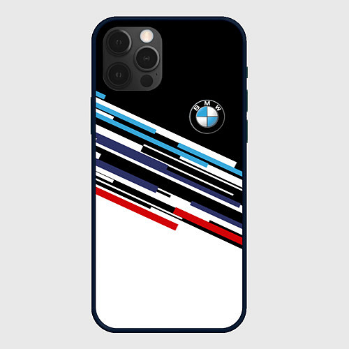 Чехол iPhone 12 Pro BMW BRAND COLOR БМВ / 3D-Черный – фото 1