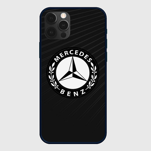 Чехол iPhone 12 Pro Mercedes-Benz / 3D-Черный – фото 1