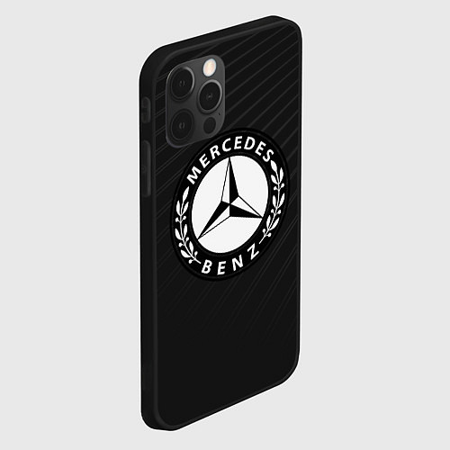 Чехол iPhone 12 Pro Mercedes-Benz / 3D-Черный – фото 2