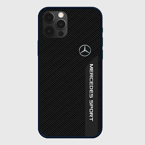 Чехол iPhone 12 Pro Mercedes AMG: Sport Line / 3D-Черный – фото 1