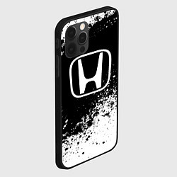 Чехол для iPhone 12 Pro Honda: Black Spray, цвет: 3D-черный — фото 2