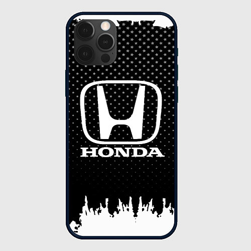 Чехол iPhone 12 Pro Honda: Black Side / 3D-Черный – фото 1