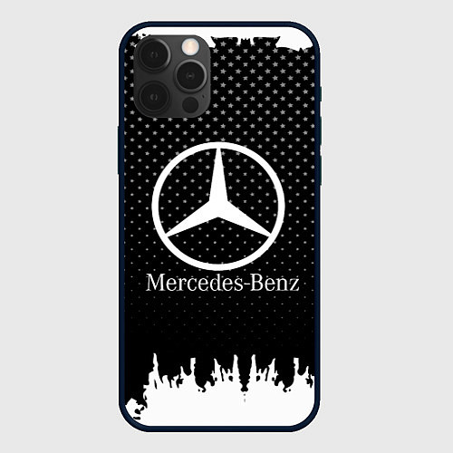 Чехол iPhone 12 Pro Mercedes-Benz: Black Side / 3D-Черный – фото 1