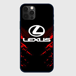 Чехол для iPhone 12 Pro Lexus: Red Anger, цвет: 3D-черный