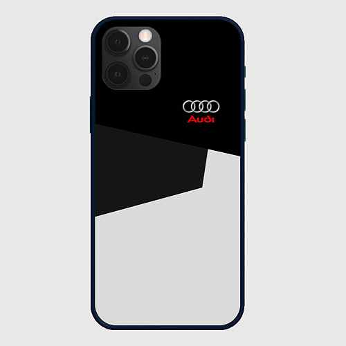 Чехол iPhone 12 Pro Audi Sport / 3D-Черный – фото 1